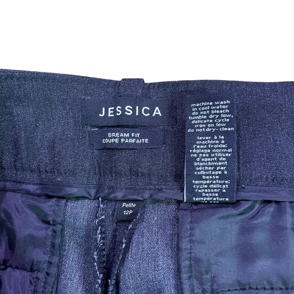 JESSICA DREAM FIT DARK CHARCOAL GREY PANTS PETITE 12P - Picture 3 of 8